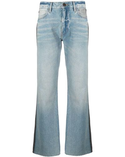 Gauchère Two-tone Straight-leg Jeans - Blue