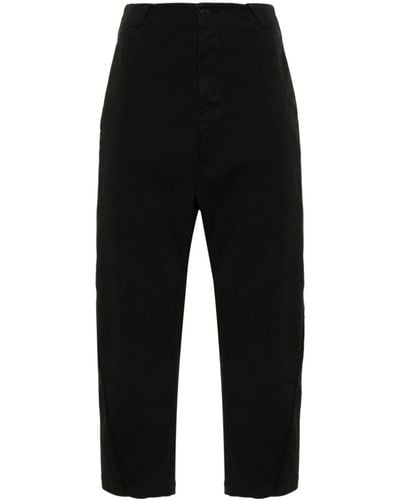 Transit Cropped tapered trousers - Schwarz