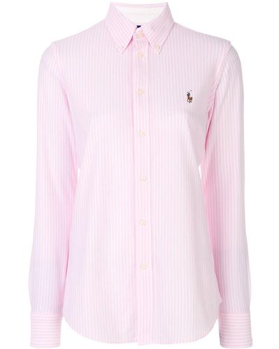 Polo Ralph Lauren Striped Oxford Shirt - Pink