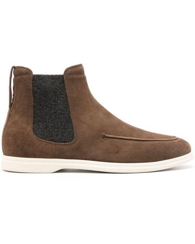Henderson 20mm Suede Ankle Boots - Brown