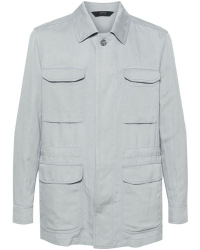 Brioni Sahariana Shirt Jacket - Grey
