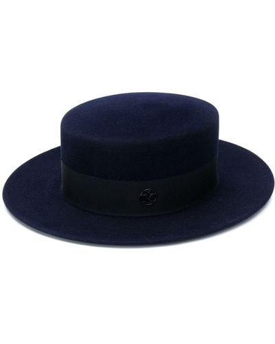 Maison Michel Kiki Fedora Hat - Blue