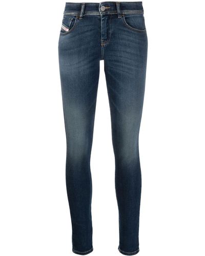 DIESEL Slandy Skinny Jeans - Blue