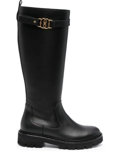 Bally Galia Leather Knee-high Boots - Black