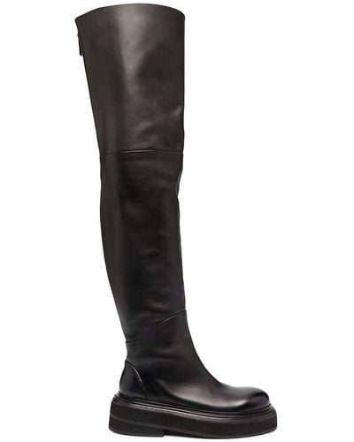 Marsèll Over-the-knee Leather Boots - Black