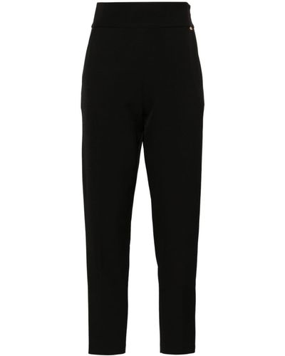 Nissa High-waisted Slim Pants - Black
