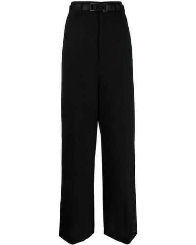 Enfold Buckle-fastening Tailored Trousers - Black