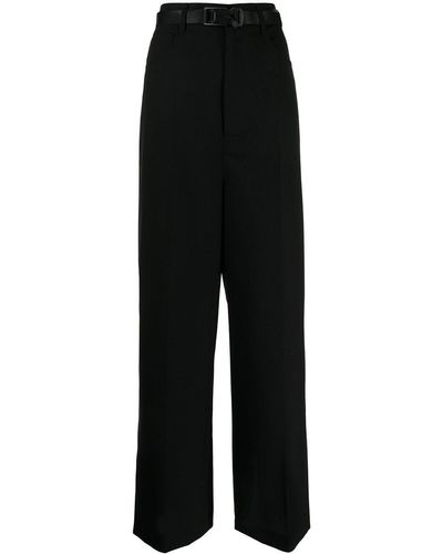 Enfold Buckle-fastening Tailored Trousers - Black