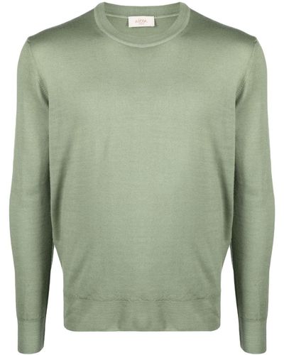 Altea Crew-neck Virgin-wool Sweater - Green