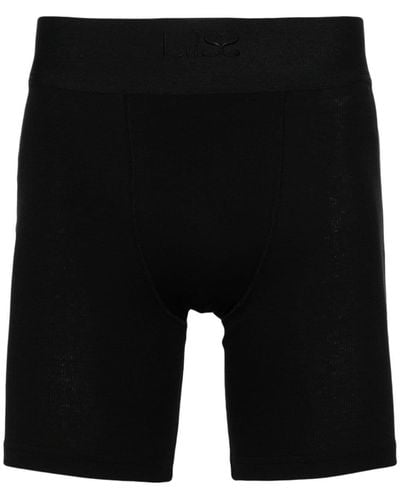 Ludovic de Saint Sernin Logo-embroidered Cyclist Shorts - Black