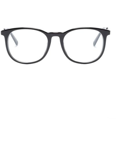 Moncler Ml5152 ラウンド眼鏡フレーム - ブラウン