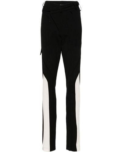 OTTOLINGER Asymmetric Straight-leg Trousers - Black