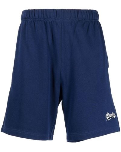 Chocoolate Shorts Met Geborduurd Logo - Blauw