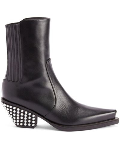 Giuseppe Zanotti Yanhira 75mm Crystal-embellished Ankle Boots - Black