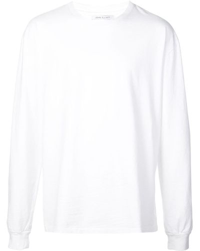 John Elliott University Long Sleeve T-shirt - White
