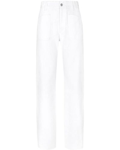 Dolce & Gabbana Elongated High-rise Jeans - White