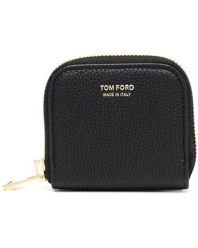 Tom Ford Portemonnee Met Logoprint - Zwart