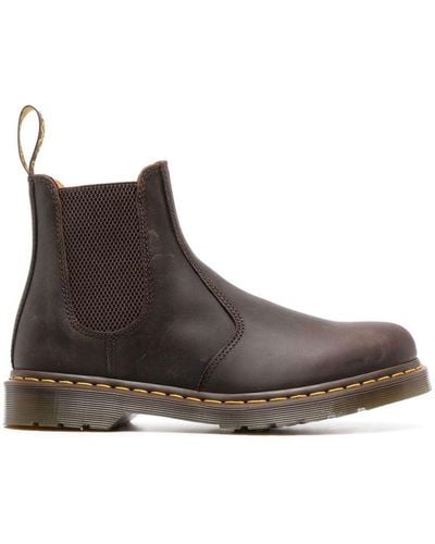 Dr. Martens Leather Ankle Boots - Brown