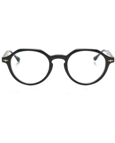 Matsuda ラウンド眼鏡フレーム - ブラック