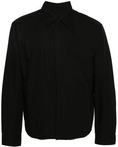Entire studios Classic-collar Cotton Shirt - Black
