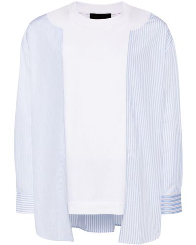 Simone Rocha T-Shirt im Layering-Look - Weiß