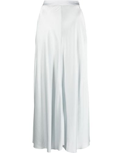 Forte Forte High-waisted Straight Silk Skirt - White