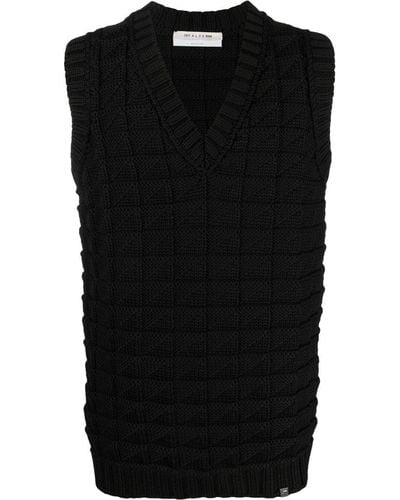 1017 ALYX 9SM Cable Knit Sweater Vest - Black
