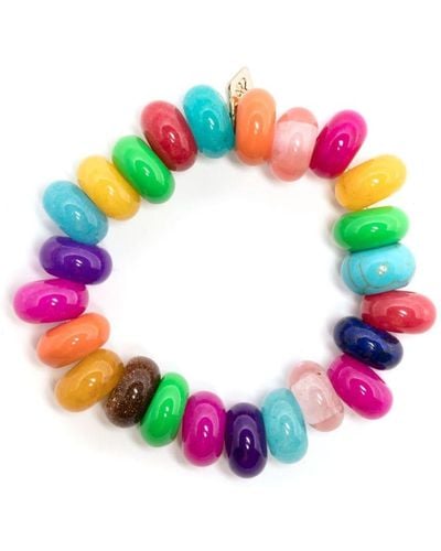 Anni Lu Disco Bead-embellished Bracelet - Roze