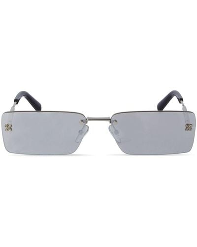 Off-White c/o Virgil Abloh Riccione Rectangle-frame Sunglasses - Metallic