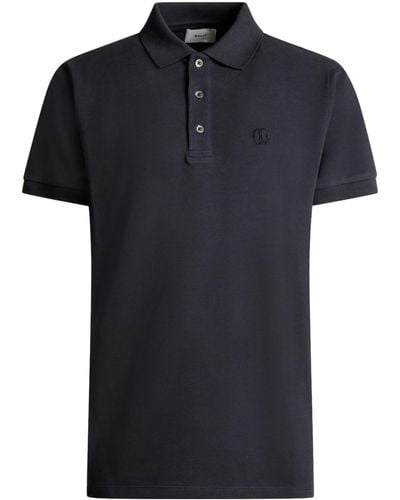 Bally Button-fastening Cotton Polo Shirt - Black