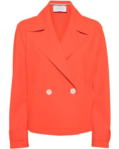 Harris Wharf London Double-breasted Jacket - Orange