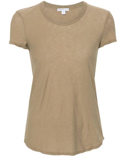James Perse Short-sleeve Cotton T-shirt - Natural