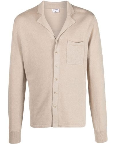 Filippa K Button-up Knitted Shirt - Natural