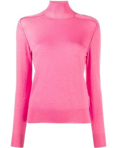 Bottega Veneta Raised Seam Sweater - Pink