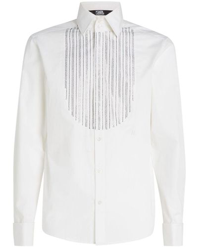 Karl Lagerfeld Hun's Pick Signature Shirt - White