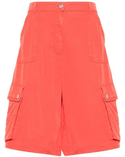 Moschino Jeans Short à poches cargo - Rouge