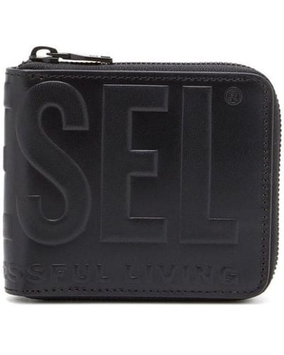 DIESEL Dsl 3d Bi-fold Coin Zip Xs Wallet - Black
