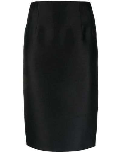 Versace Grain De Poudre Pencil Skirt - Zwart