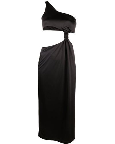 Versace Belize Cut-out Midi Dress - Black