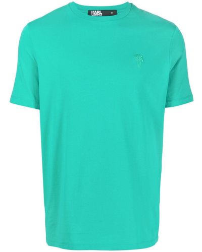 Karl Lagerfeld T-Shirt mit Ikonik Karl-Motiv - Grün