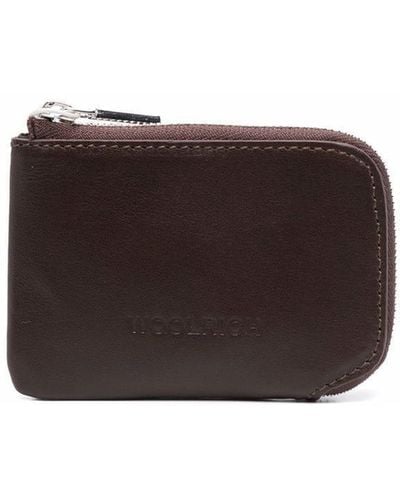 Woolrich Logo-embossed Leather Wallet - Multicolor