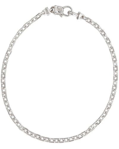 Tom Wood Anker 7.7" Sterling Silver Bracelet - White