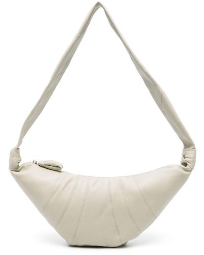 Lemaire Medium Croissant Bag - White