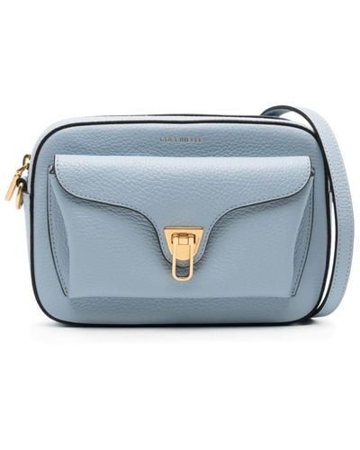 Coccinelle Beat Leather Crossbody Bag - Blue