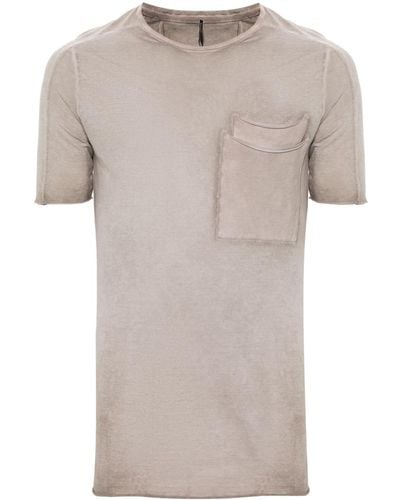 Masnada T-Shirt im Distressed-Look - Grau