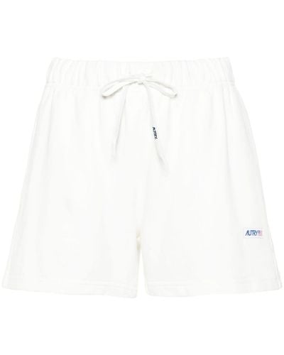 Autry Jersey-Shorts mit Logo-Patch - Weiß