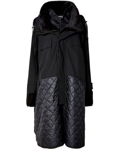 Junya Watanabe Quilted Parka With Hood - Black