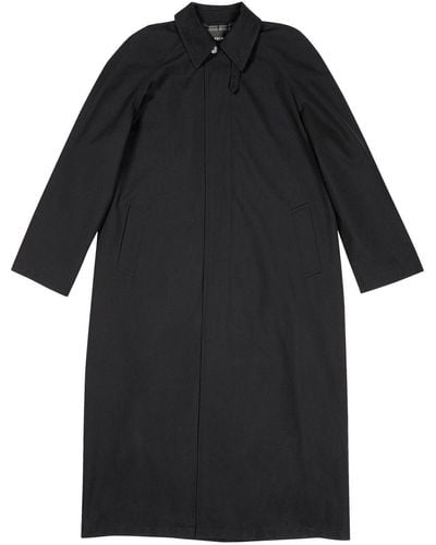 Balenciaga Raglan Carcoat - Black