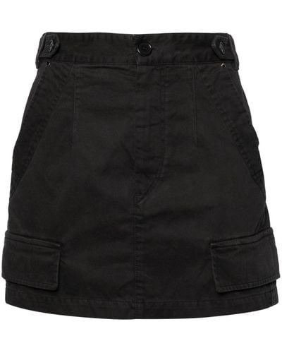 Isabel Marant Lisabel Cotton Cargo Miniskirt - Black