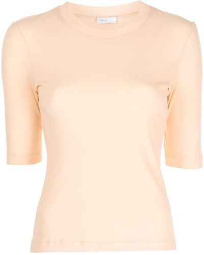Rosetta Getty Short-sleeved Cotton Top - Orange